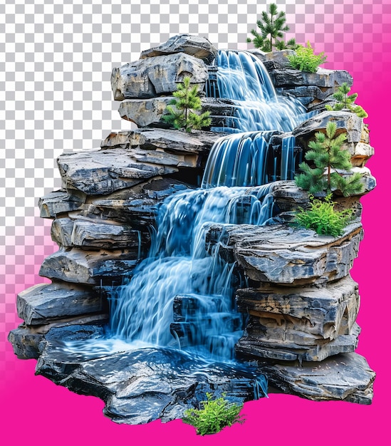 beautiful nature Waterfall isolated png