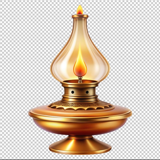 PSD beautiful oil lamp flame