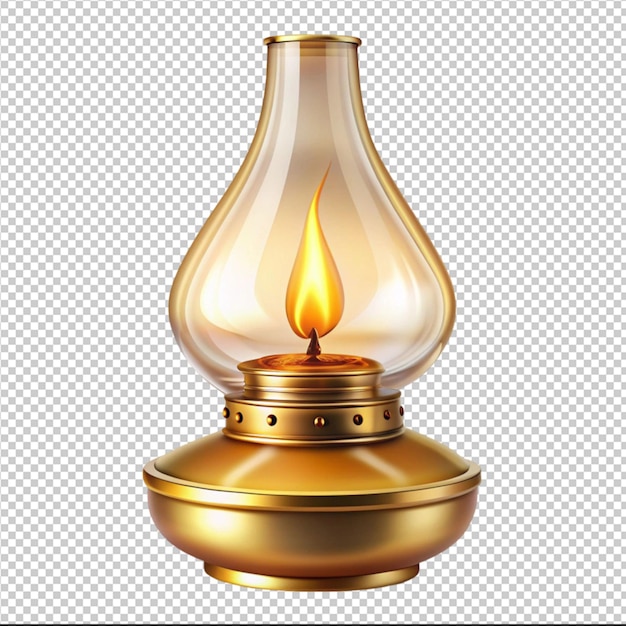 PSD beautiful oil lamp flame