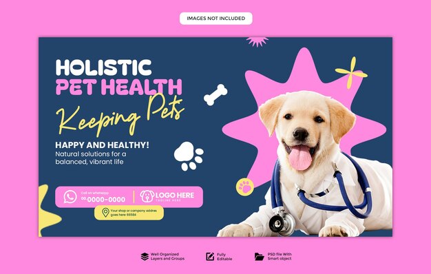 PSD beautiful pet banner amp graphic design banner psd editable