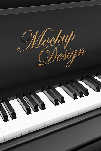 Beautiful piano mockup