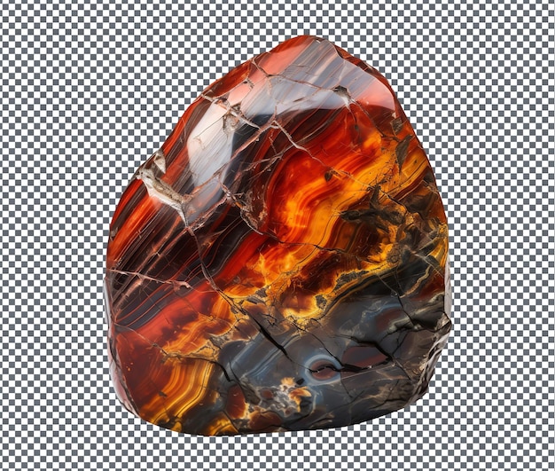 Beautiful Pietersite isolated on transparent background