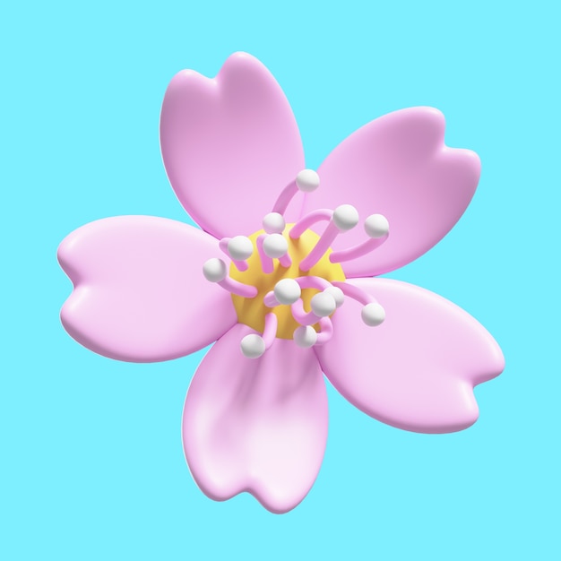 Beautiful pink flower icon pack