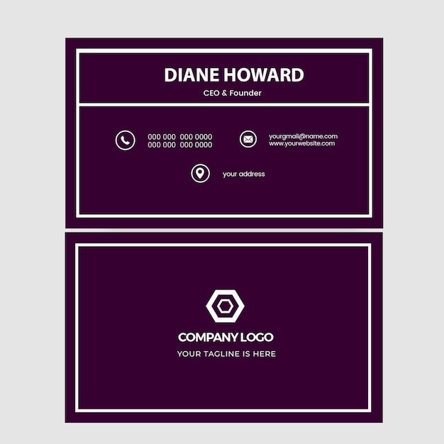 PSD beautiful and professional business card