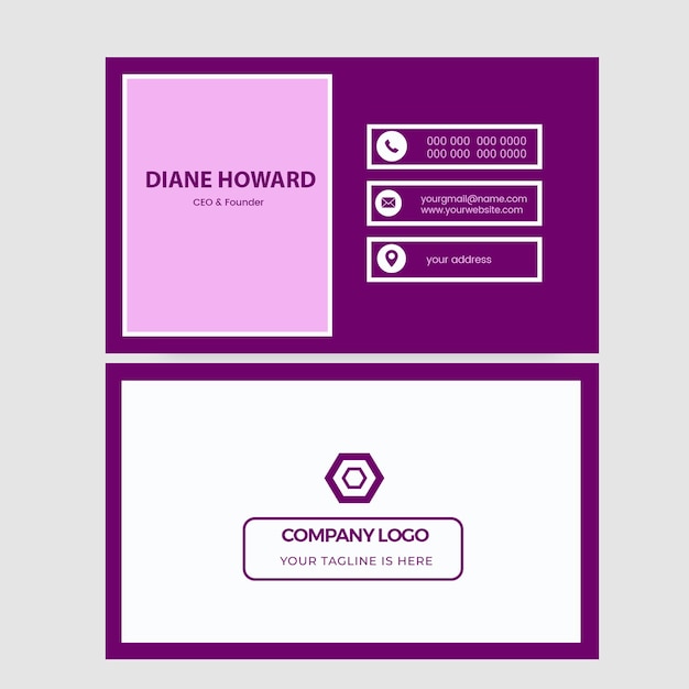 beautiful and professional business card