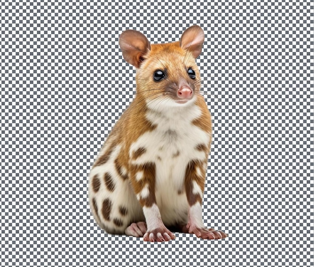 Beautiful Quasar Quoll isolated on transparent background