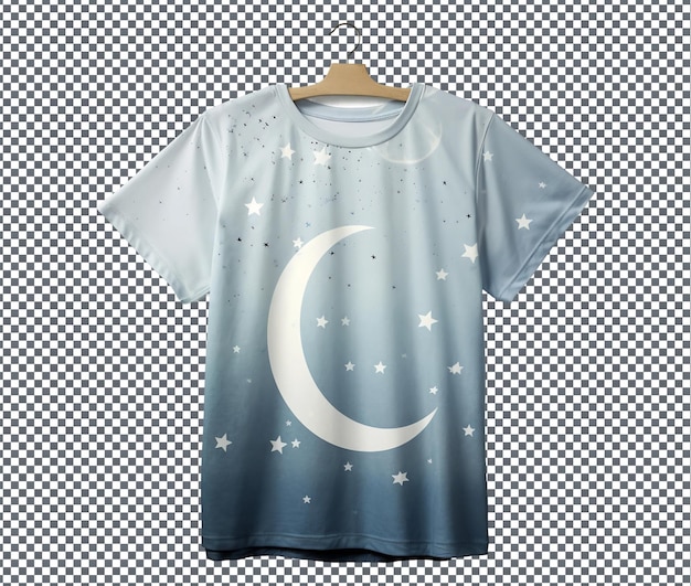 PSD beautiful ramadan themed t shirt isolated on transparent background