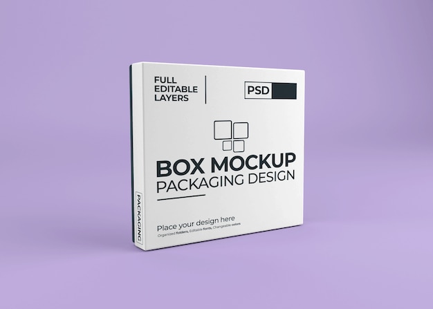 Beautiful realistic box mockup isolated