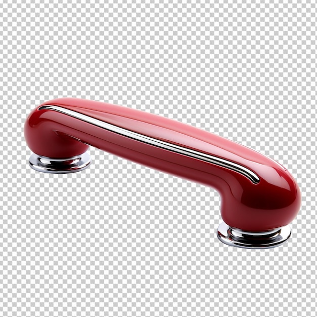 Beautiful Red Push up Handle isolated on transparent background