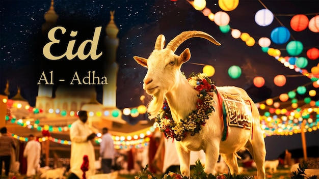 Beautiful religious Eid Al Adha mubarak background