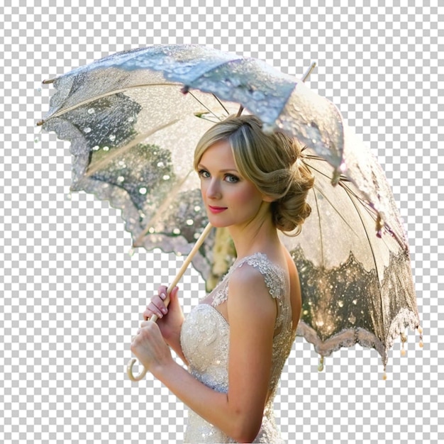 PSD beautiful sequin bridal parasol