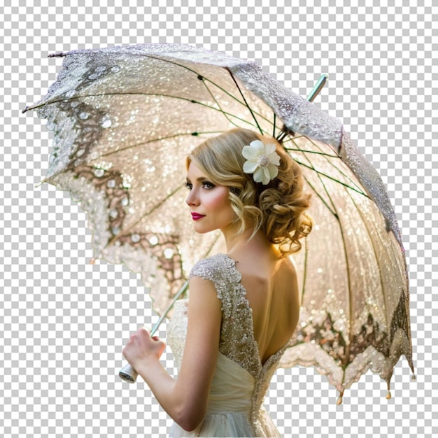 PSD beautiful sequin bridal parasol