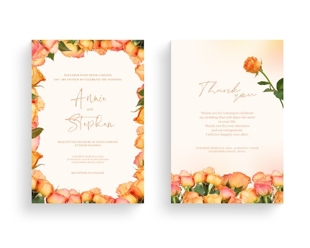 Beautiful spring flower frame, invitation, wedding card, thanks greeting.