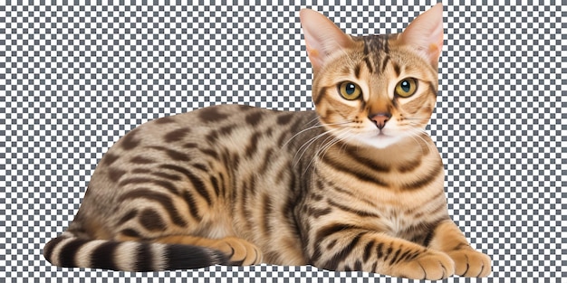 PSD beautiful suphalak cat breed isolated on transparent background