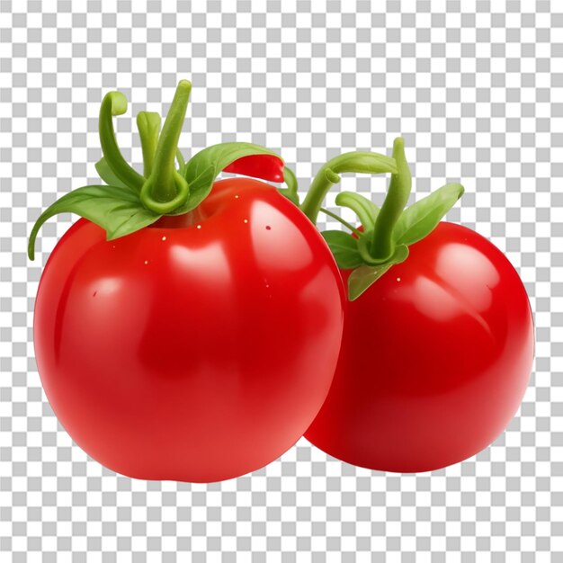 Beautiful tomato red fresh isolated transparent background