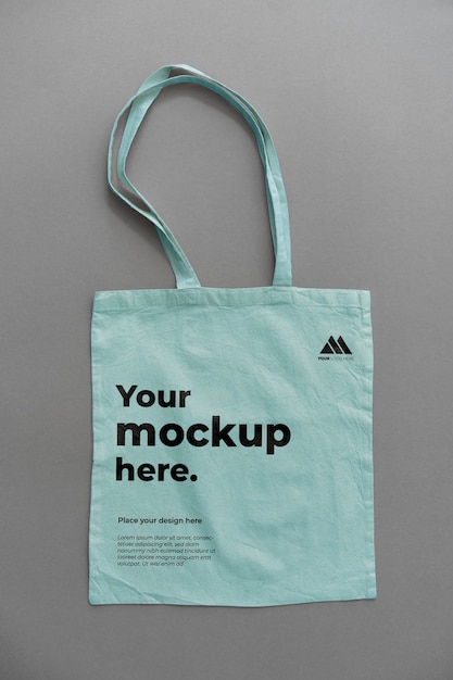 Beautiful tote bag design mockup