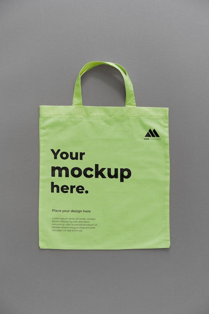 Beautiful tote bag design mockup