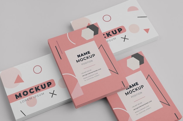 Beautiful visiting card mockup