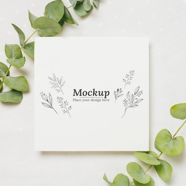 Beautiful wedding concept mock-up