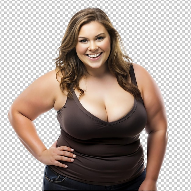 PSD beautiful woman plus size with no complexe