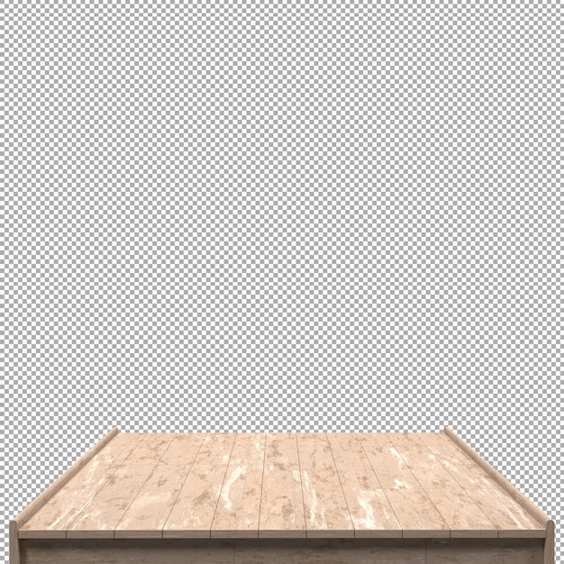 Beautiful wood board 3d render for design