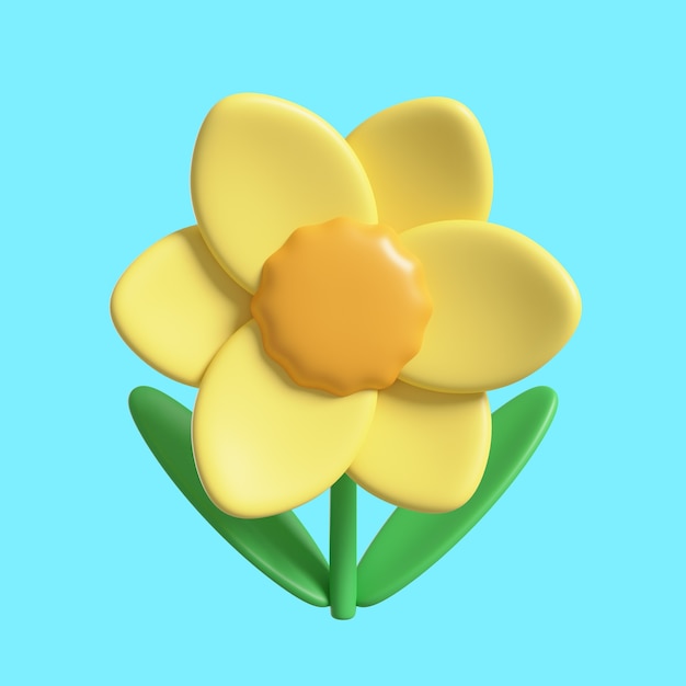 Beautiful yellow flower icon pack