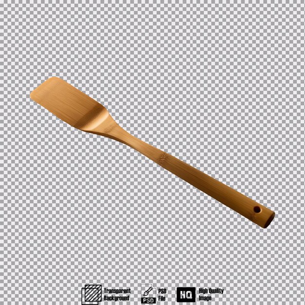 PSD a beautifully lit isolated bamboo spatula