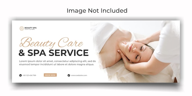 beauty care social media or facebook cover template design