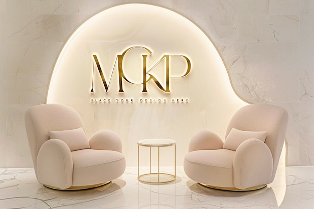 Beauty clinic room  mockup