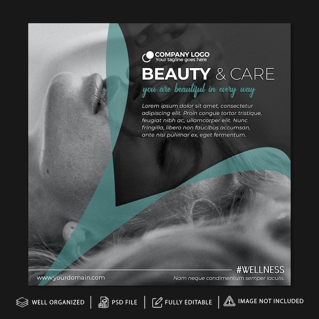 PSD beauty instagram post template