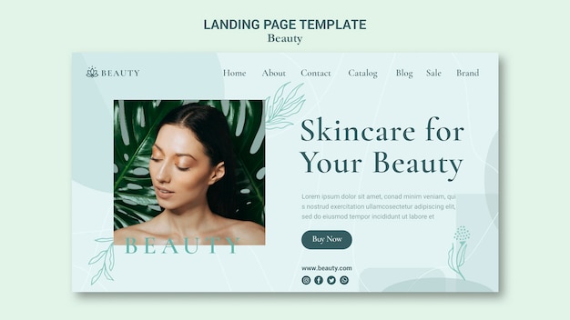 Beauty landing page