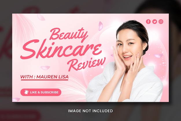 Beauty salon banner template