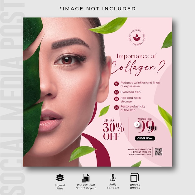 Beauty Salon Instagram Social Media Post