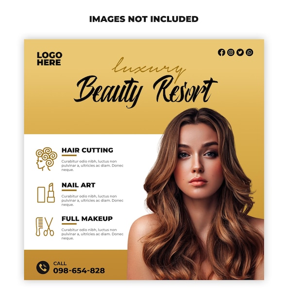 Beauty Salon poster Design Template