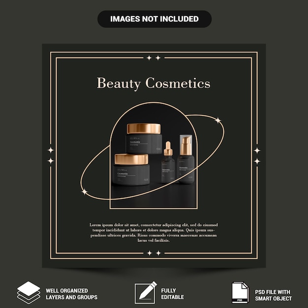 PSD beauty social media template