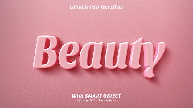 Beauty text style effect