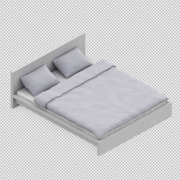  Bed 3D render