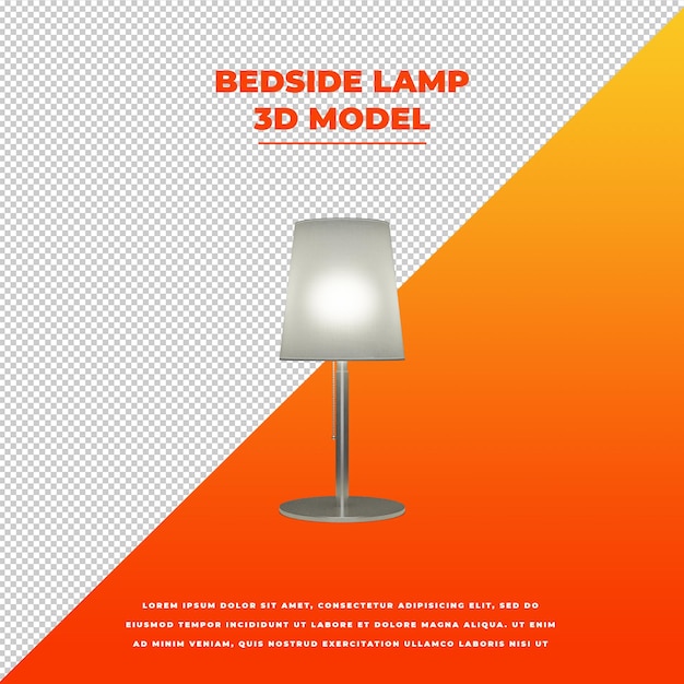 Bedside Lamp 3d isolated model