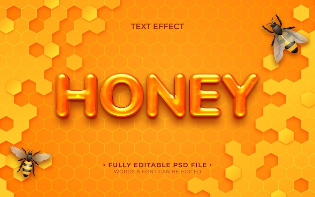 Bee text effects