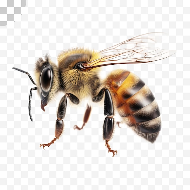 bee watercolor transparent background