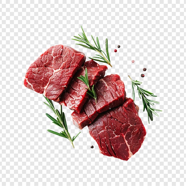 Beef isolated on transparent background