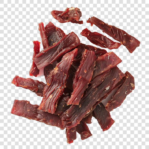 PSD beef jerky food realisticisolated on a transparent background