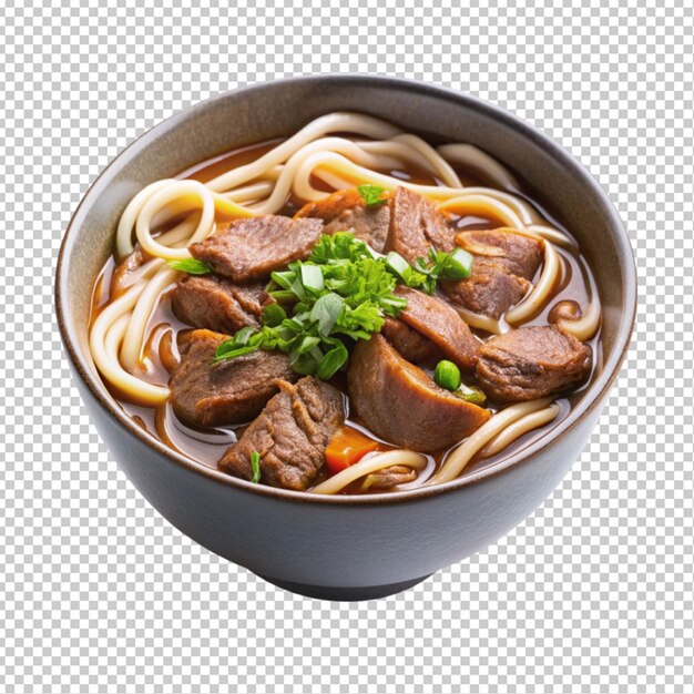 PSD beef noodles transparent background