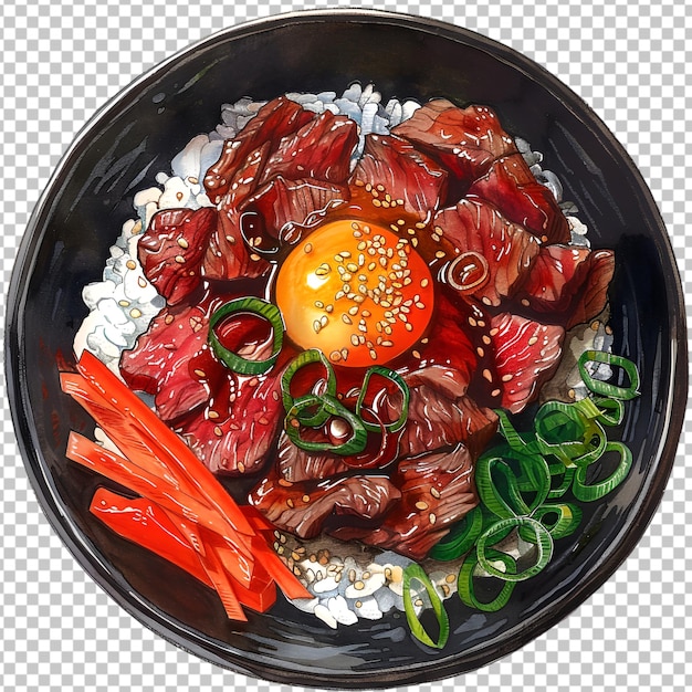 beef steak on rice