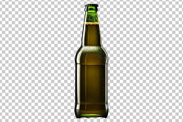 PSD beer bottle high quality realistic image