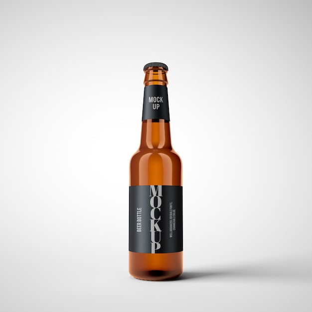 Beer Bottle Mockup Premium Psd