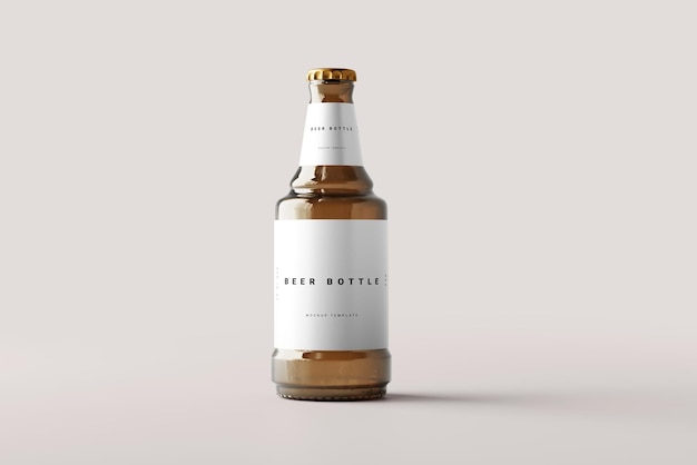 Beer bottle mockup