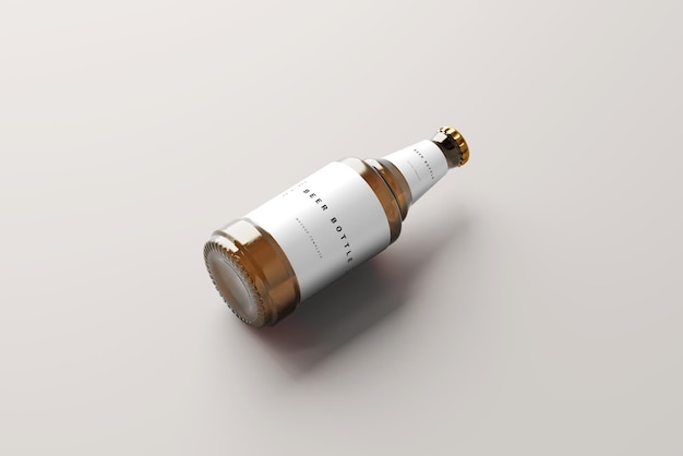 Beer bottle mockup