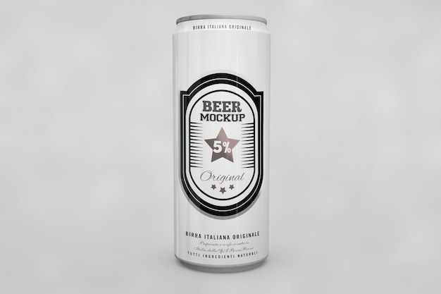 Beer can mock up