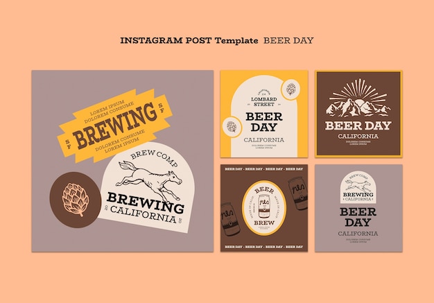 PSD beer day template design